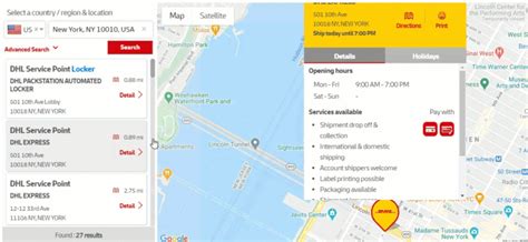 Vind DHL locaties 